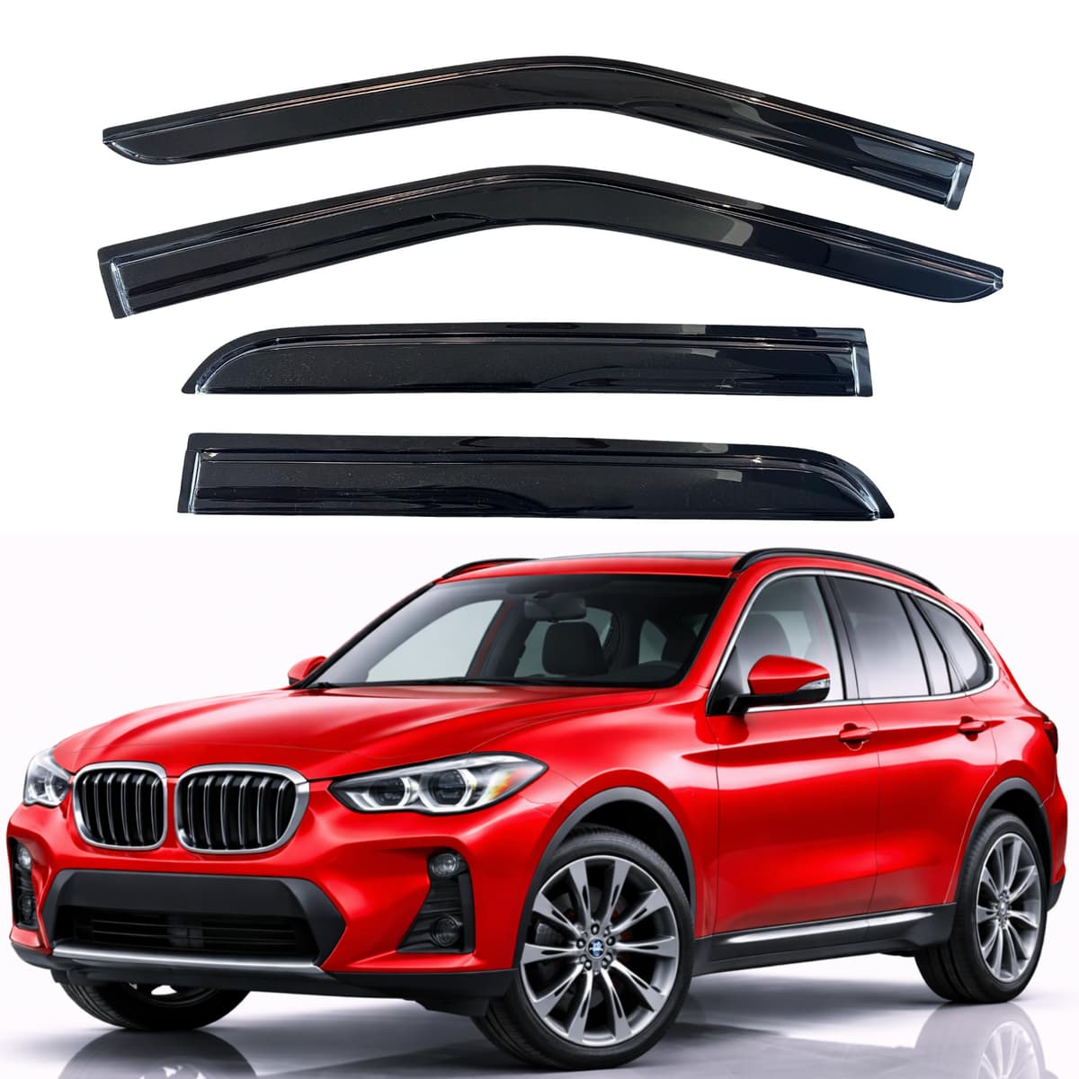 KPY Rain Guards Fit for 2006-2013 Lexus IS250 IS350, Out-Channel Window Visors Vent Wind Deflectors 4PC, Car Accessories for 06-13 Lexus is Series — view 346