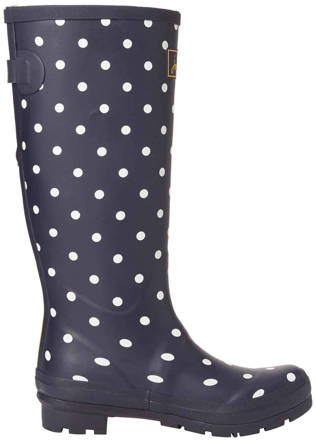 Joules Womens Welly Print With Adjustable Back Gusset - Black Metallic Bees — view 6
