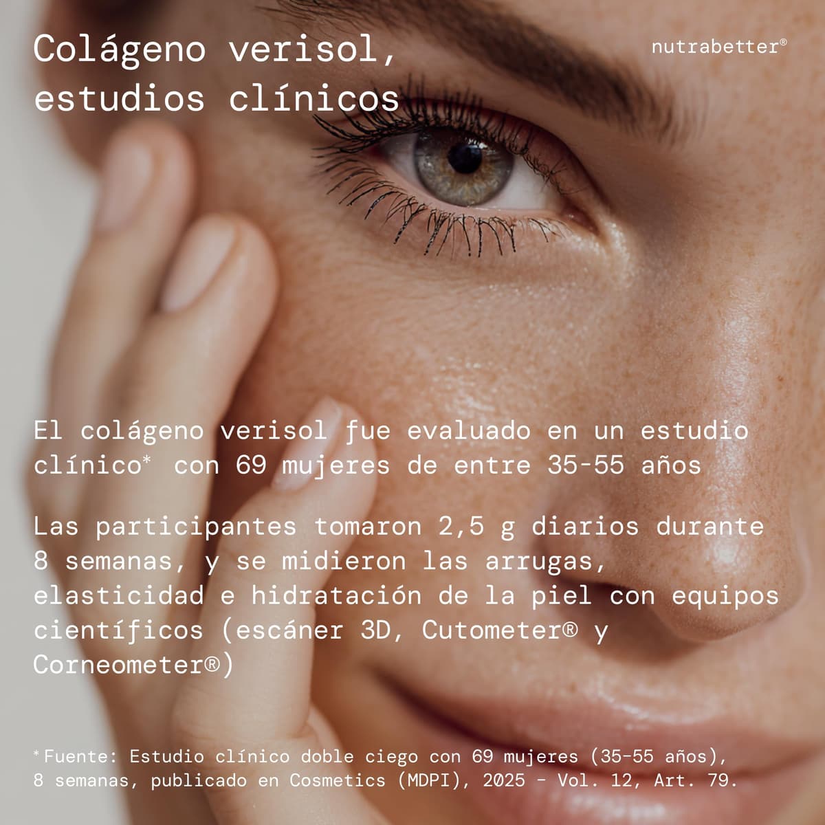 Colágeno Verisol® 2500 mg +Ácido Hialurónico 100 mg +Q10 | Colageno bebible con sabor agradable | + Vitamina C, Biotina, Selenio, Zinc y Acai | Articulaciones, Piel, Cabello y Uñas | nutrabetter® — view 3