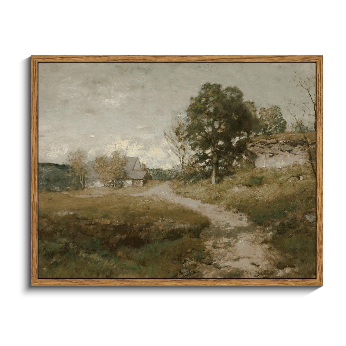InSimSea Framed Canvas Wall Art, Meadow with Flowers Painting, Landscape for Living Room, Bedroom, Home, Bathroom Decor, 8x10 — view 36