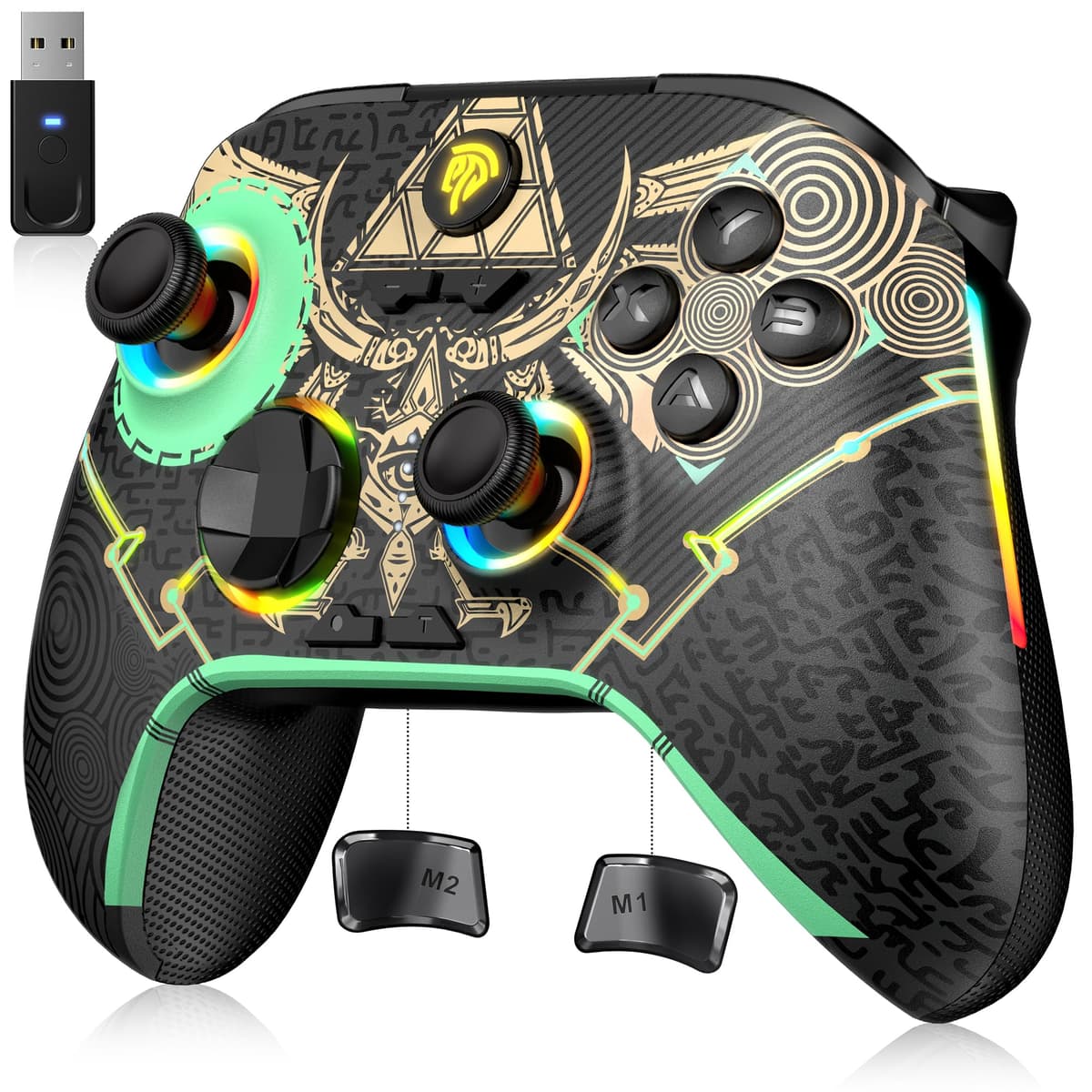 EasySMX X15 Wireless PC Controller with Hall Triggers, Hall Joysticks, Enhanced Bluetooth Game Controller,No Drift No Deadzone effect, Compatible with Windows PC, Android, Steam and Switch — view 11