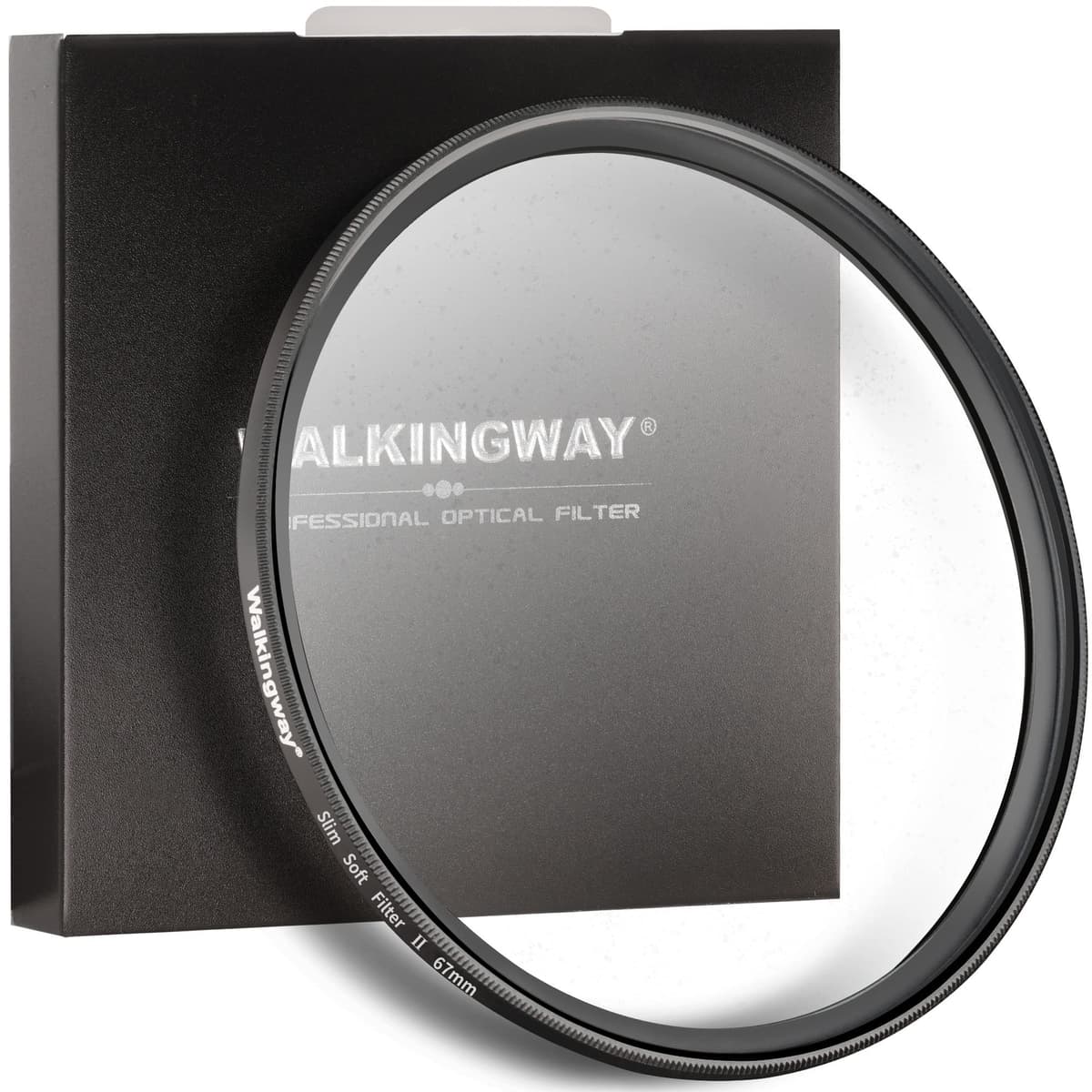 Walking Way 67mm White Pro Mist Diffusion Lens Filter Soft 2, Dreamy Fog & Soft Glow Effect Filter For Video/Vlog/Portrait, HD Glass, Scratch-Resistant, Ultra-Slim Frame, No Vignetting