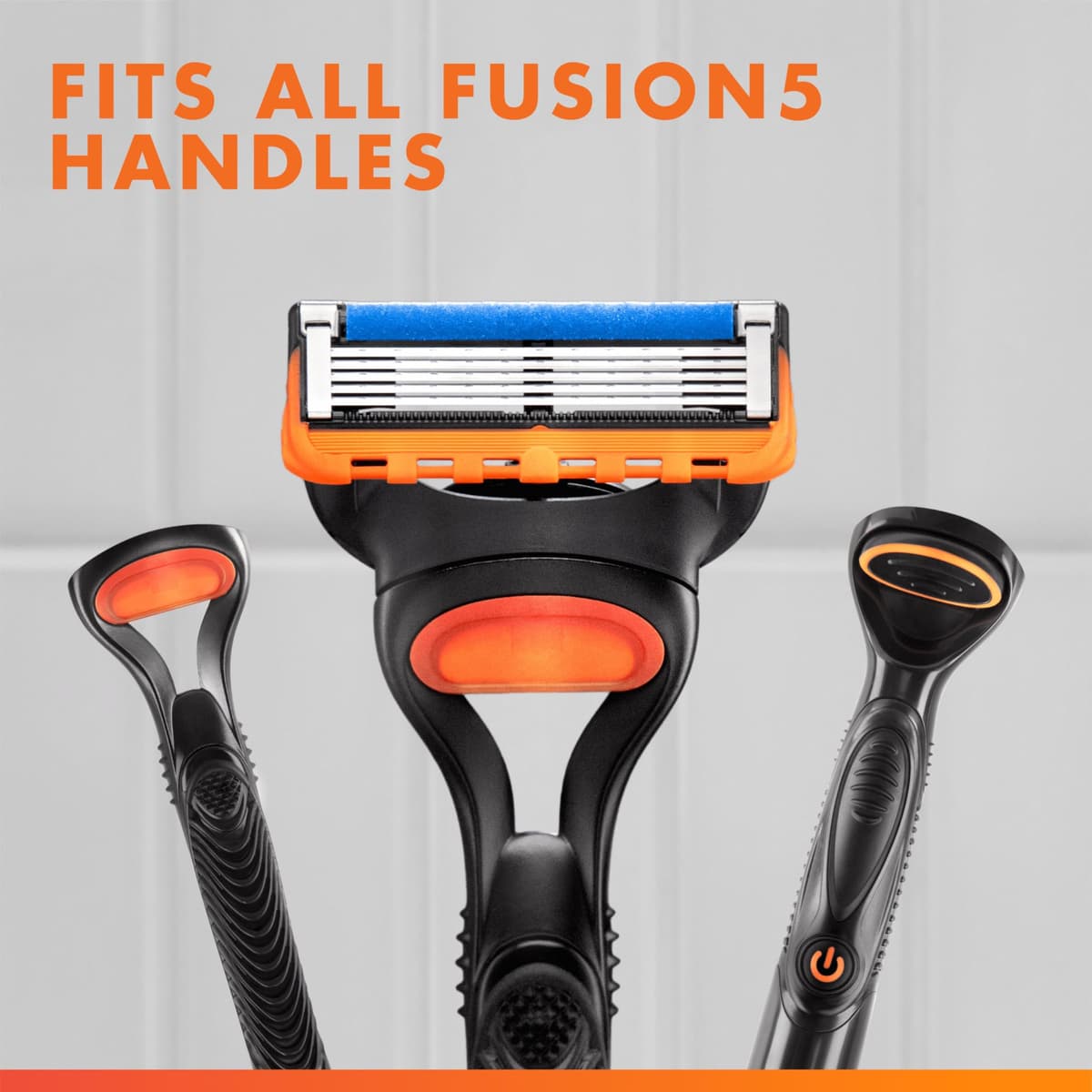 Gillette Fusion5 Razor Blades Men, Pack of 8 Razor Blade Refills with Precision Trimmer, 5 Anti-Friction Blades — view 5