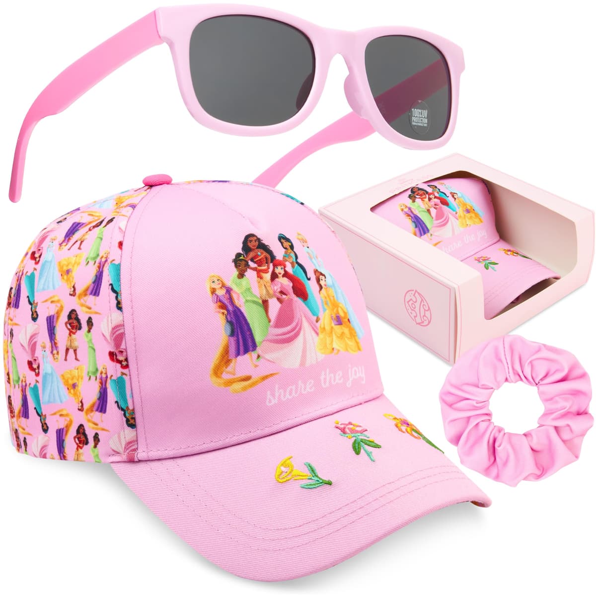 Patrulla Canina | Frozen | Princesas Disney | Minnie Mouse | Barrio Sesamo Gorra Niña con Gafas de Sol UV400 y Coletero Set, Accesorios Niña de Verano — view 9