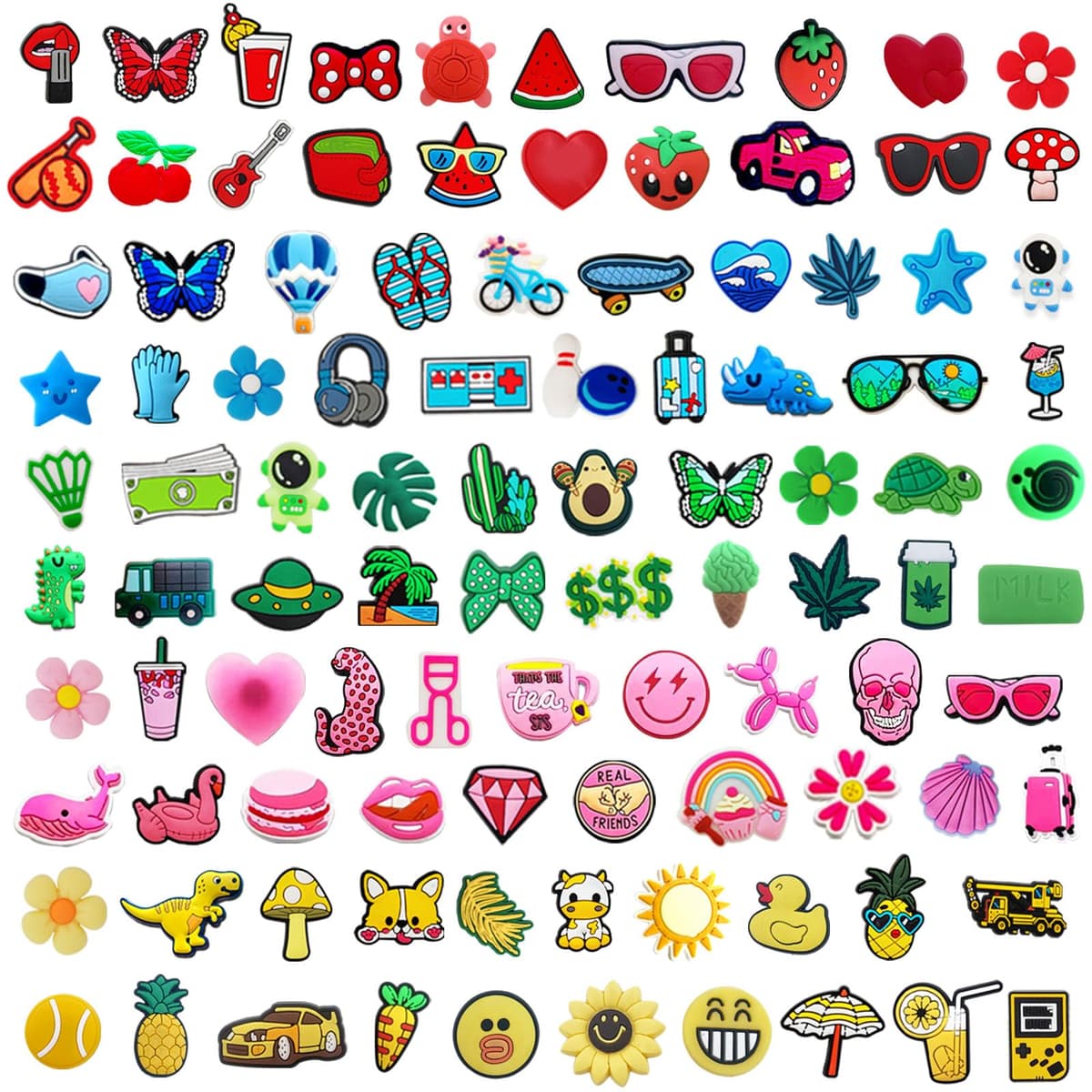 RowGlow 37pcs Zapatos Charm Pins Adornos Para Croc Shoe Charm Accesorios Diy — view 24