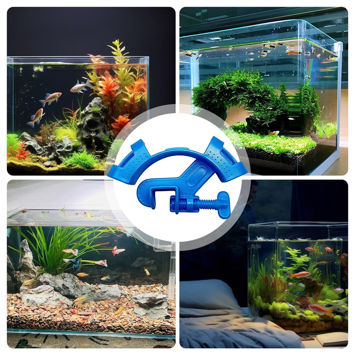Genérico Clip Sujeta Manguera Acuario - Soporte Ajustable Tubo | Abrazadera Fijación Flexible Resistente Duradero para Mangueras Agua Pecera Instalación Estable Limpieza Mantenimiento Doméstico — view 5