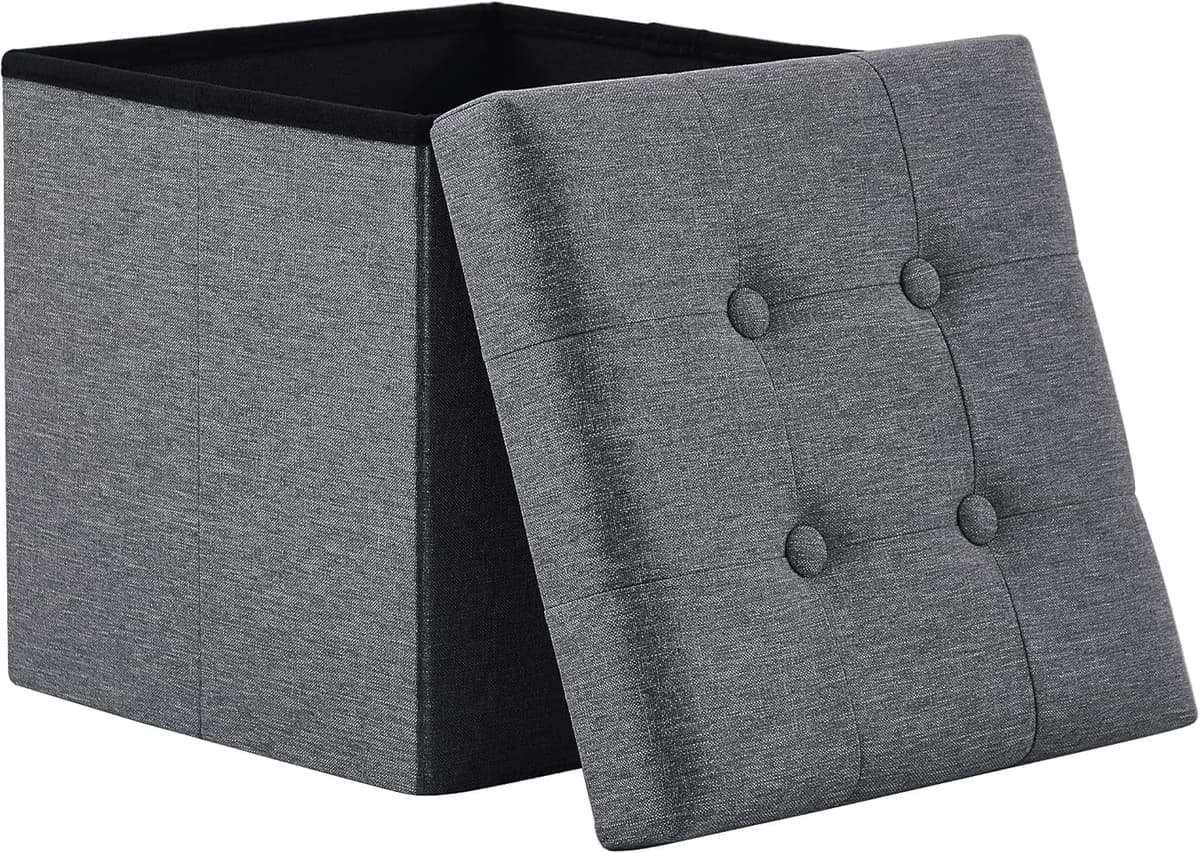 Madera Nieve Banco con Almacenamiento, Banco Acolchado, Taburete, baúl con Capacidad de Carga de hasta 300 kg (Beige, 76x38) — view 8