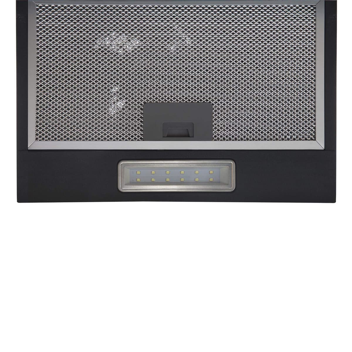 SIA AH70BL 70cm Black Angled Glass Chimney Kitchen Cooker Hood Fan & Filter — view 5