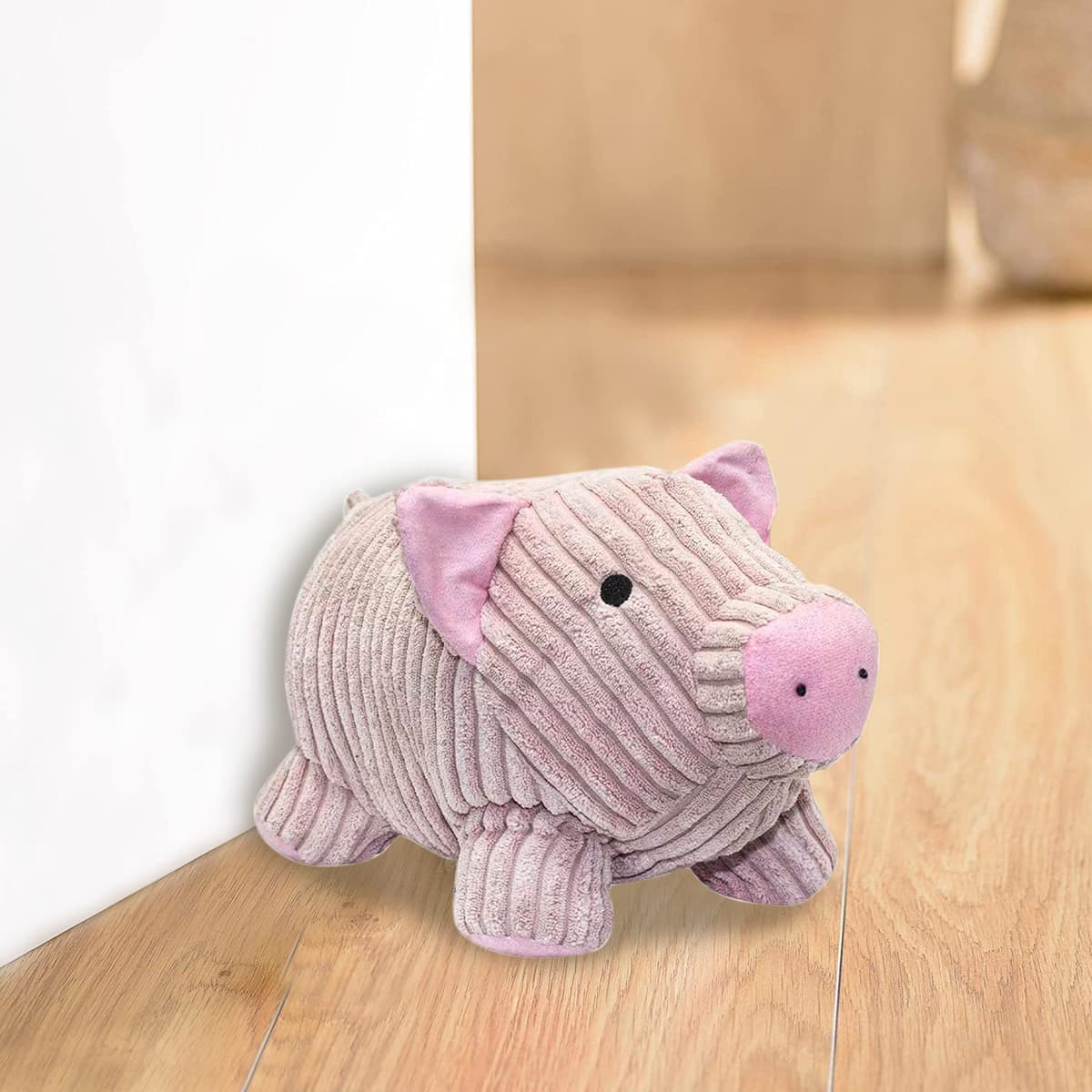 Tope para Puertas Suelo con diseño Animal de Cerdito Feliz como elemento decorativo para la casa. (1 KG, 18x16x30) — view 2