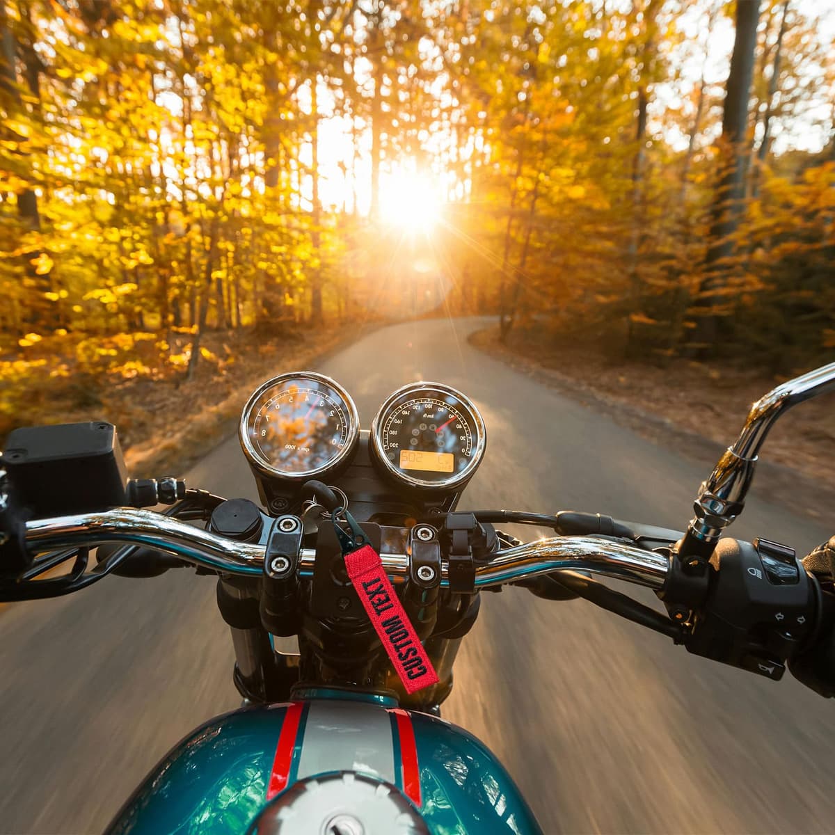 Llaveros personalizados, etiqueta de equipaje bordada a doble cara, llavero coche con número personalizables para coche moto, evitar la pérdida de llaves adecuado — view 3