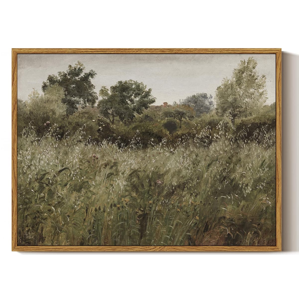 ARPEOTCY Framed Canvas Wall Art Prints, Living Room Hallway Shelf Decor, Grass Landscape Picture Paintings Wall Decor, Vintage Decor for Bedroom Bathroom Table, Aesthetic Room Decor, 20x25cm — view 11