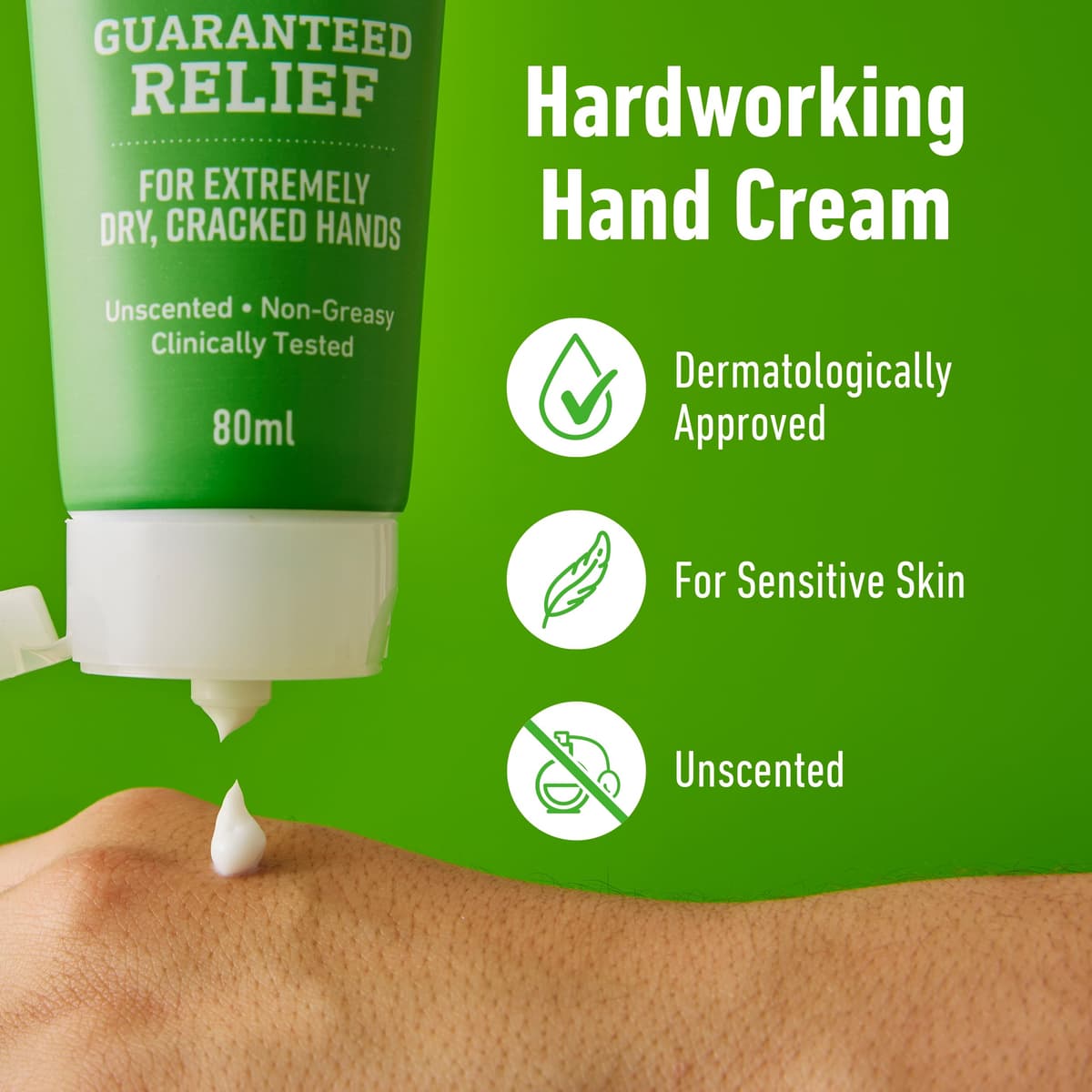 O'Keeffe's Working Hands, 80ml Tube - Hand Cream for Extremely Dry, Cracked Hands | Instantly Boosts Moisture Levels, Creates a Protective Layer & Prevents Moisture Loss — view 2