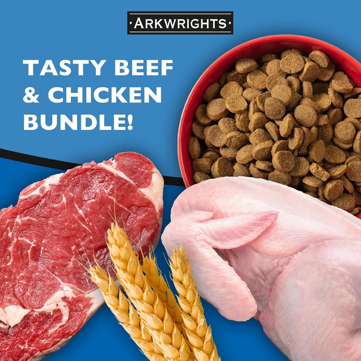 Gilbertson & Page Arkwrights Complete Dry Dog Food 2 pack (30kg) - 1 x 15kg Beef & 1 x 15kg Chicken - Complete Nutrition for Working and Sporting Adult Dogs 1x Chicken & 1x Beef 15 kg (Pack of 2) — view 2