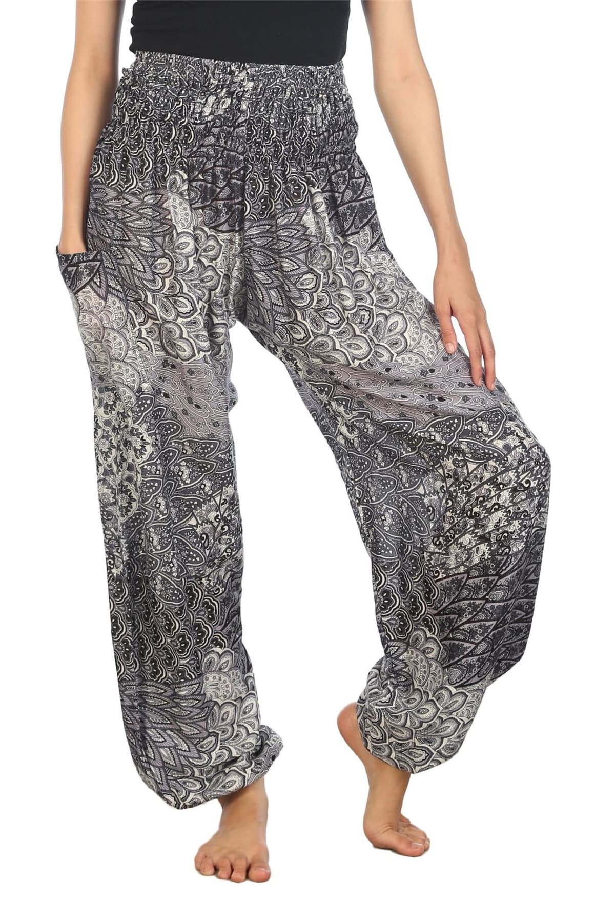 Lofbaz Harem Pants for Women Yoga Boho Hippie Clothing Womens Palazzo Bohemian Pajama Trousers Beach Indian Gypsy Genie Clothes — view 24