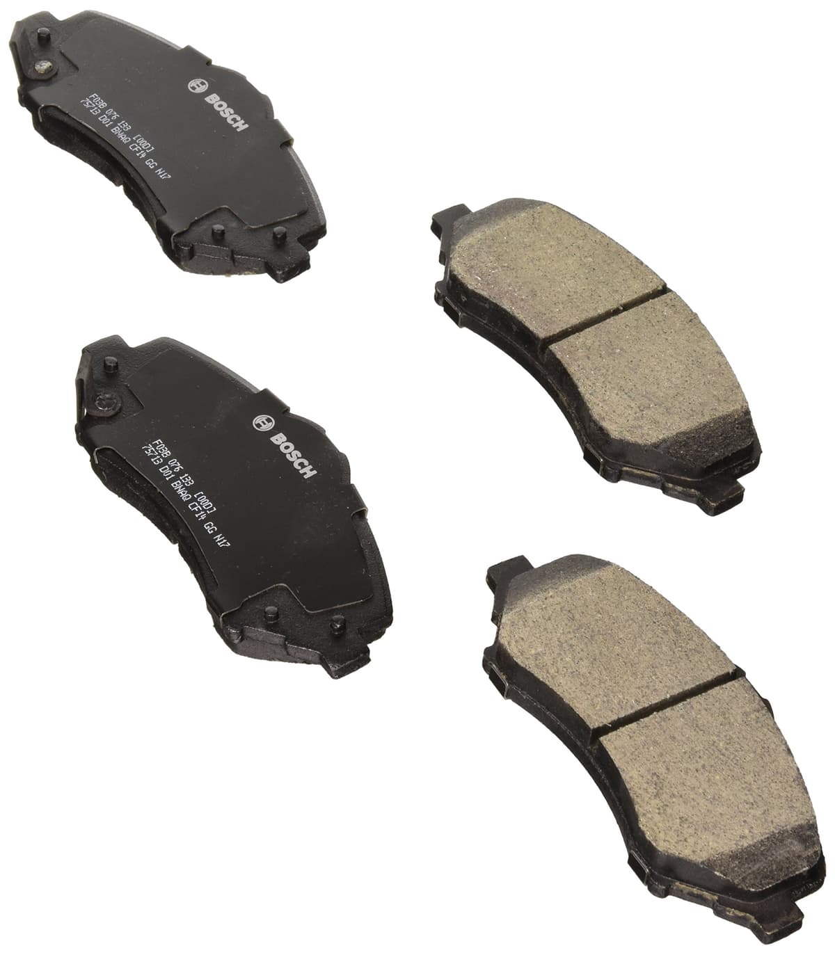 Bosch BC914 QuietCast Premium Ceramic Disc Brake Pad Set For: Acura ILX; Honda Accord, Civic, CR-V, Element, Fit, Front — view 325