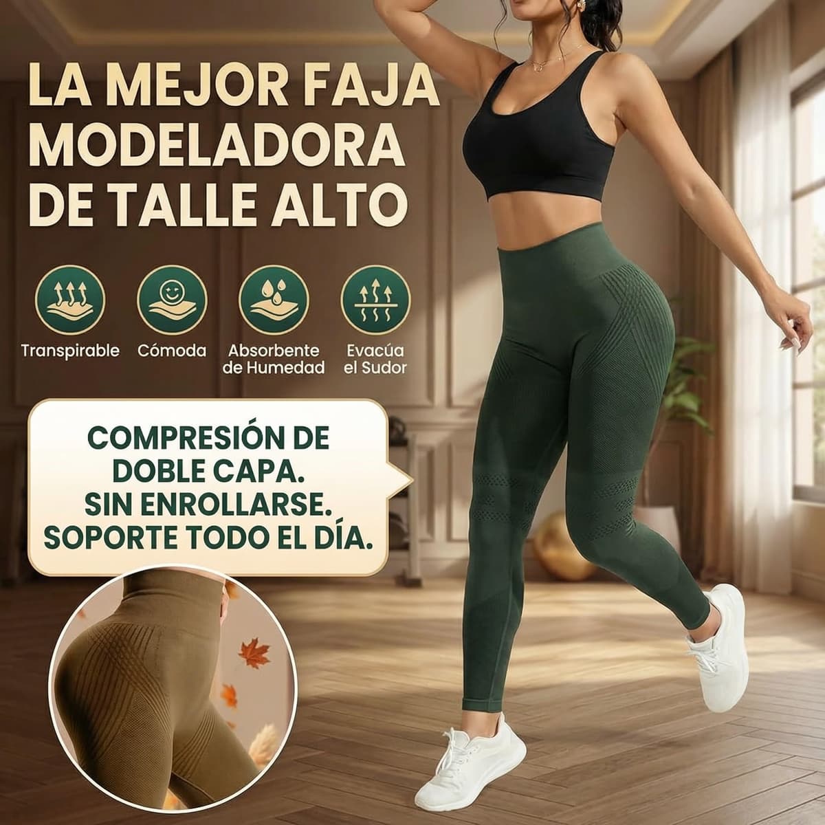 Genérico Cellumove Leggings 3D Anticelulítico Mujer, Cellumove Leggins Anticelulitis Compresión, Celulitis Push Up, Redefine Tu Silueta Sin Esfuerzo Pantalones — view 3