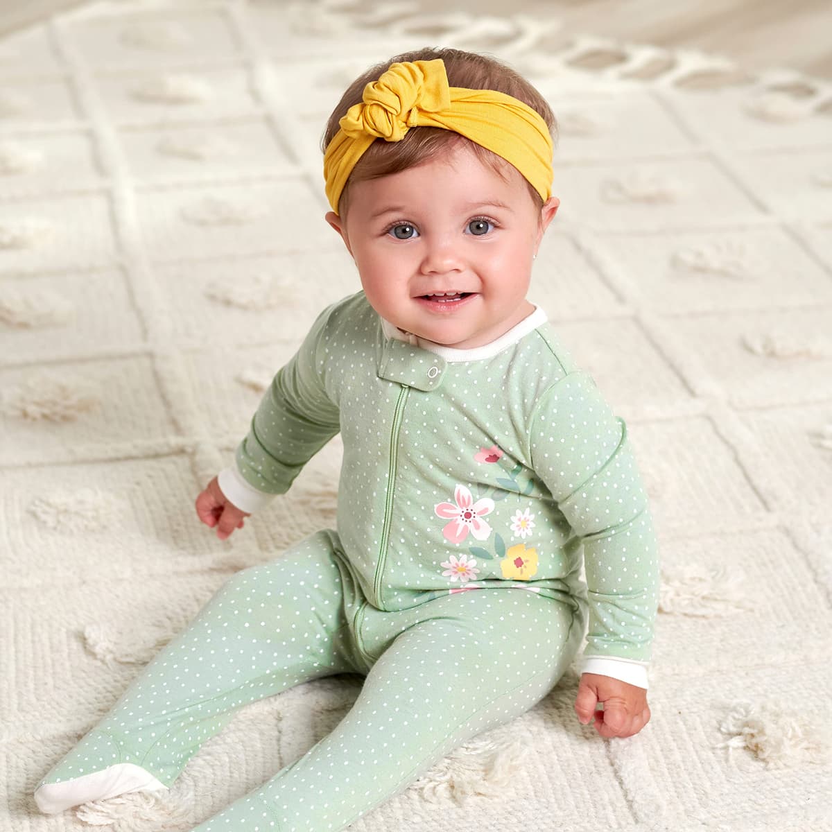 Gerber Baby Girls 4 Pack Sleep 'N Play Footie Baby and Toddler Sleepers — view 12