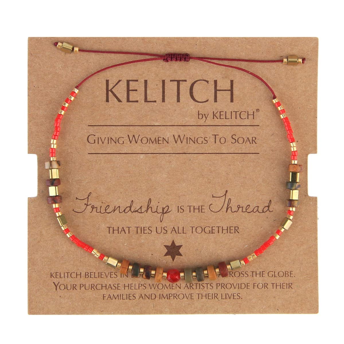KELITCH Pulseras Amistad con Cuentas Concha Cristal Color Bohemio Pulsera Hecha A Mano Brazaletes Joyería para Mujer — view 34