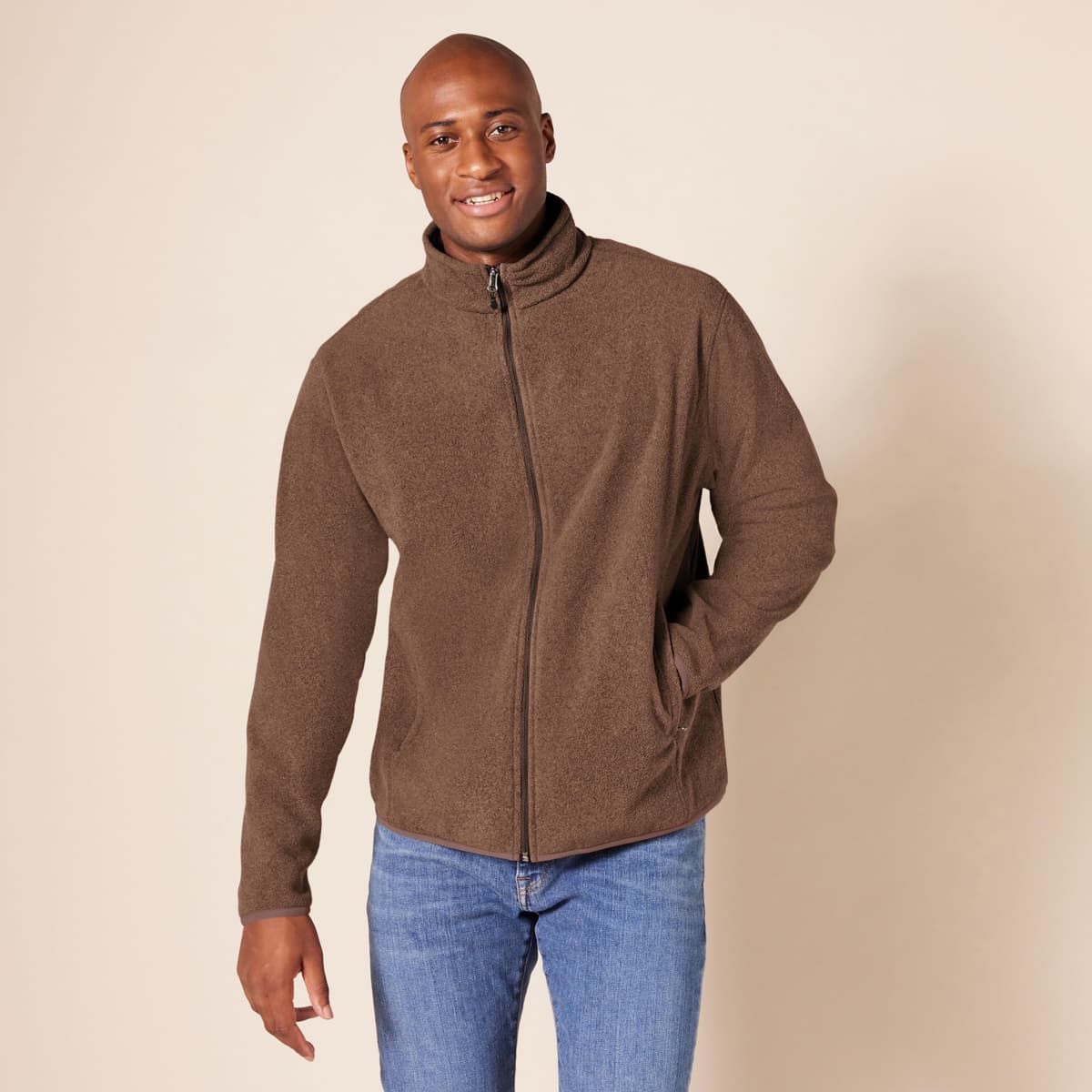 Amazon Essentials Chaqueta de Felpa con Cremallera Completa (Disponible en Tallas Grandes y Largos Especiales) Hombre — view 5