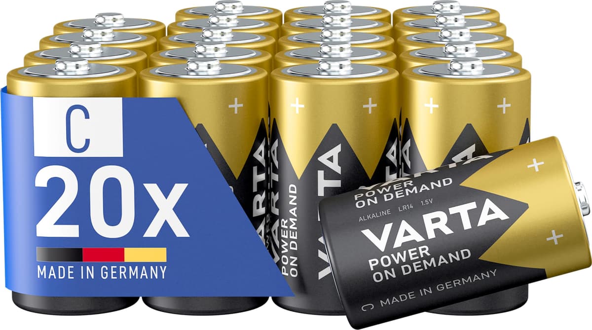 VARTA Power on Demand AA Mignon Batteries (40-pack, economy pack in environmentally-friendly packaging - smart, flexible and powerful - e.g. for computer accessories, Smart Home devices or torches) — view 15