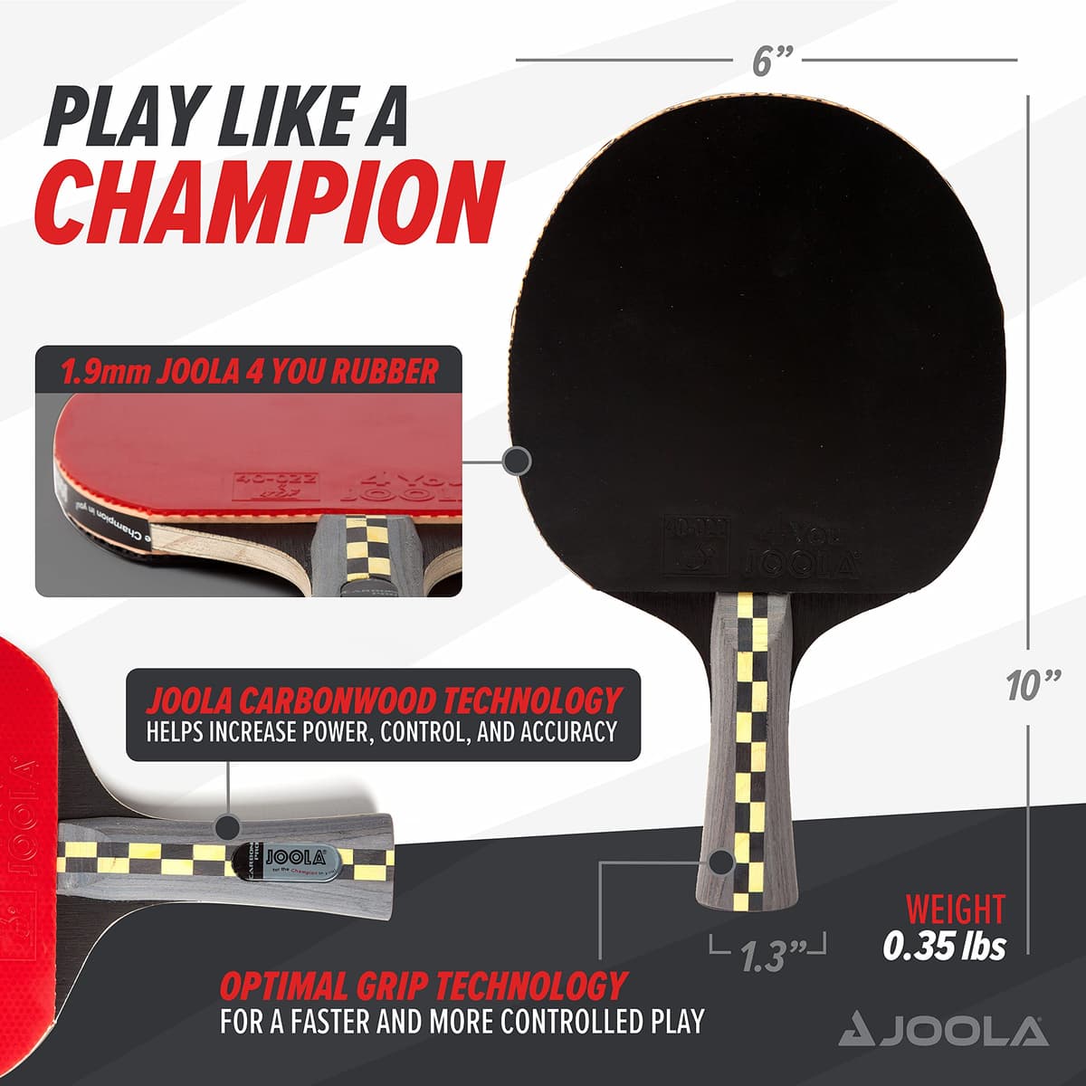 Joola carbón Pro - Raqueta de Ping Pong — view 4