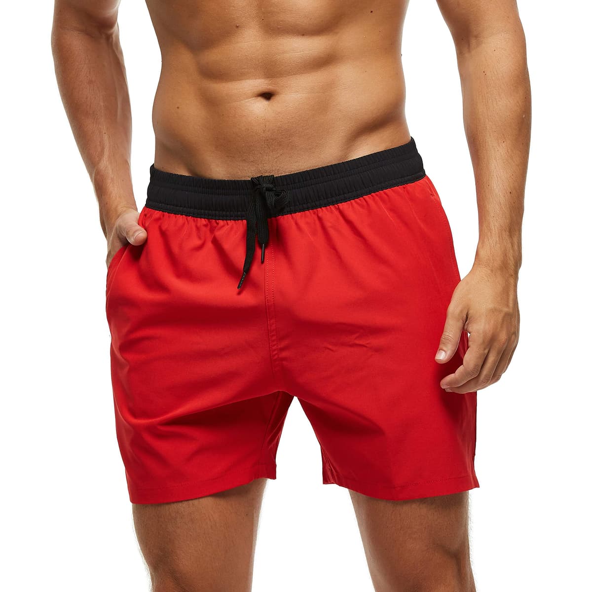Bañador Hombre 2 en 1 Bañador de Secado Rápido con Forro de Malla y Cordón de Ajuste para Playa Bañador Casual Impermeable para Piscina Verano — view 23