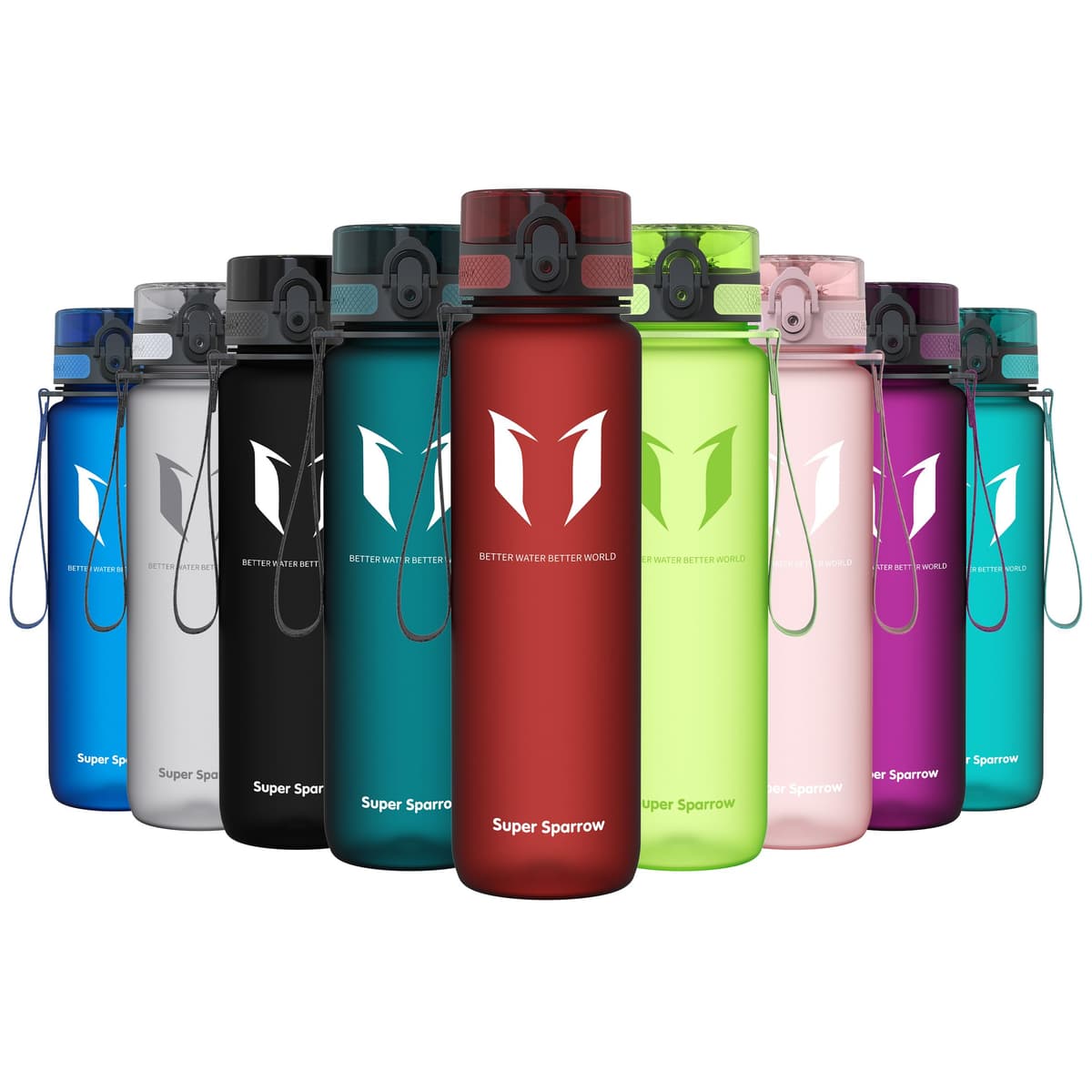 Super Sparrow Botella de Agua Deportiva -350ml & 500ml & 750ml & 1000ml - Sin BPA — view 86
