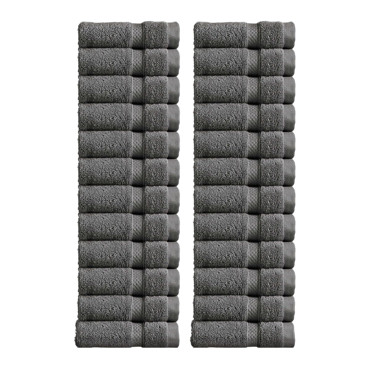 Christy Chroma Bath Towels | Set of 2 | Highly Absorbent Heavyweight 675GSM | Bold and Bright | Soft Velvety Smooth Bathroom Shower Towels | 100% Cotton | Sustainably Made | Ash Grey — view 58