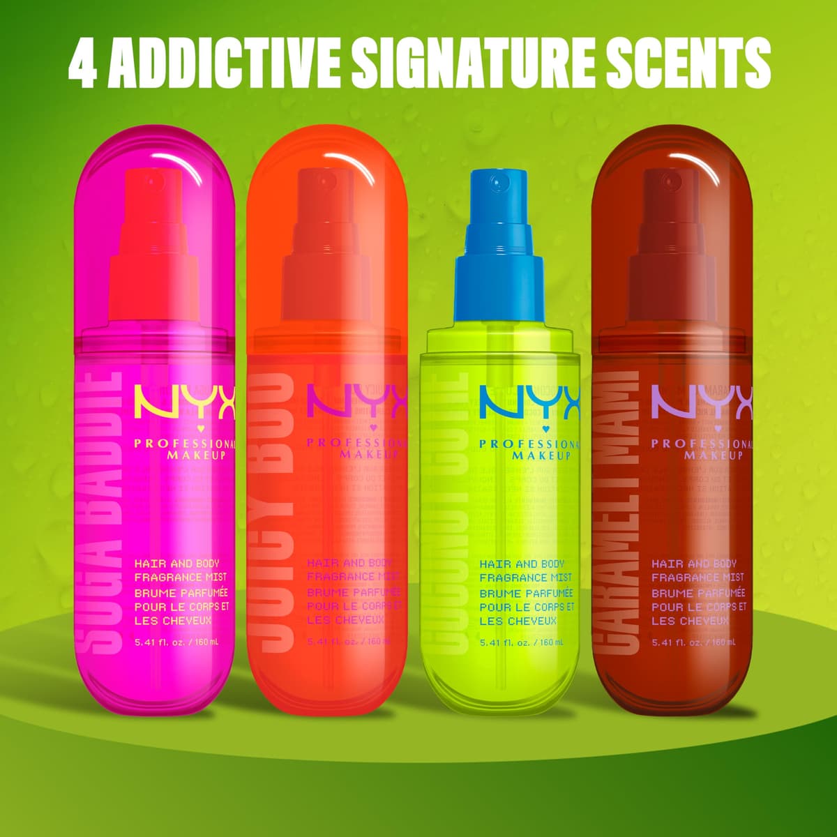 NYX Body Mist, Caramelt Mami Hair & Body Fragrance Spray, Sweet Vanilla & Whipped Cream Scent, Long-Lasting Gourmand Perfume Mist, Vegan & Cruelty-Free — view 4