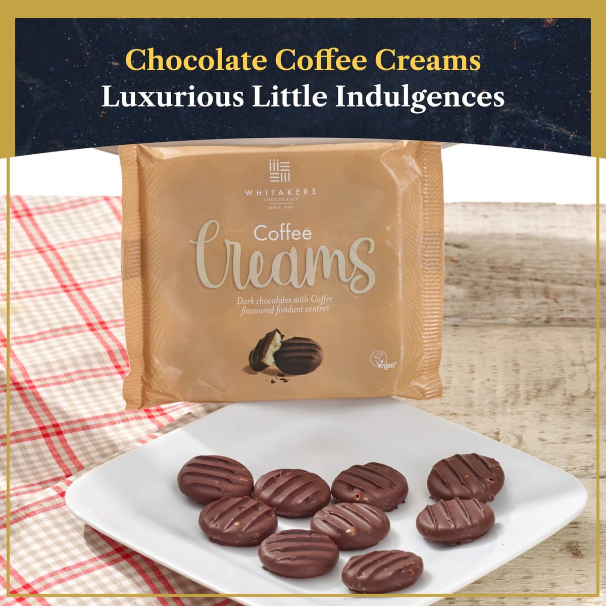 Edmond & Charles Gourmet Coffee & Chocolate Gift Hamper | Luxury Box with Edmonds Signature Blend Ground Coffee, Salted Caramel Syrup, Biscuits, Cake & Chocolates | Hampers Presents for Women & Men — view 6