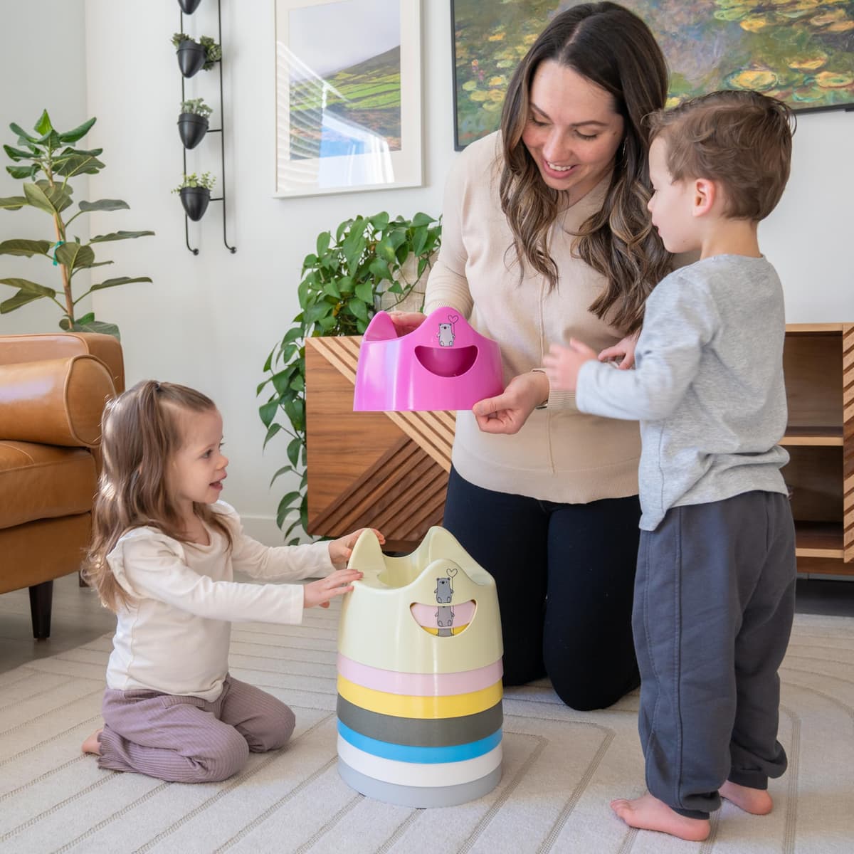 Toddler Essentials Easy Pour Potty - Dark Pink | Portable Potty Training Toilet Seat for Toddlers | Hygienic, Easy to Clean, and Travel-Friendly (Previously known as Pourty) — view 9