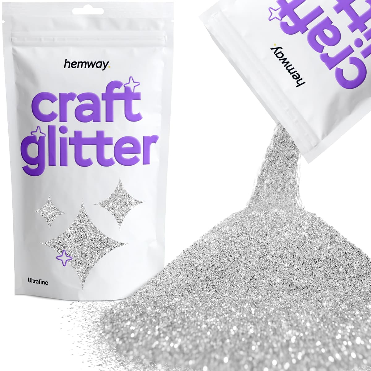 Hemway - Purpurina para manualidades, vasos, resina, epoxi, uñas, cera, álbumes de recortes, cristal, decoración de escuelas: dorado holográfico, gruesa (0,6 mm), 100 g — view 122