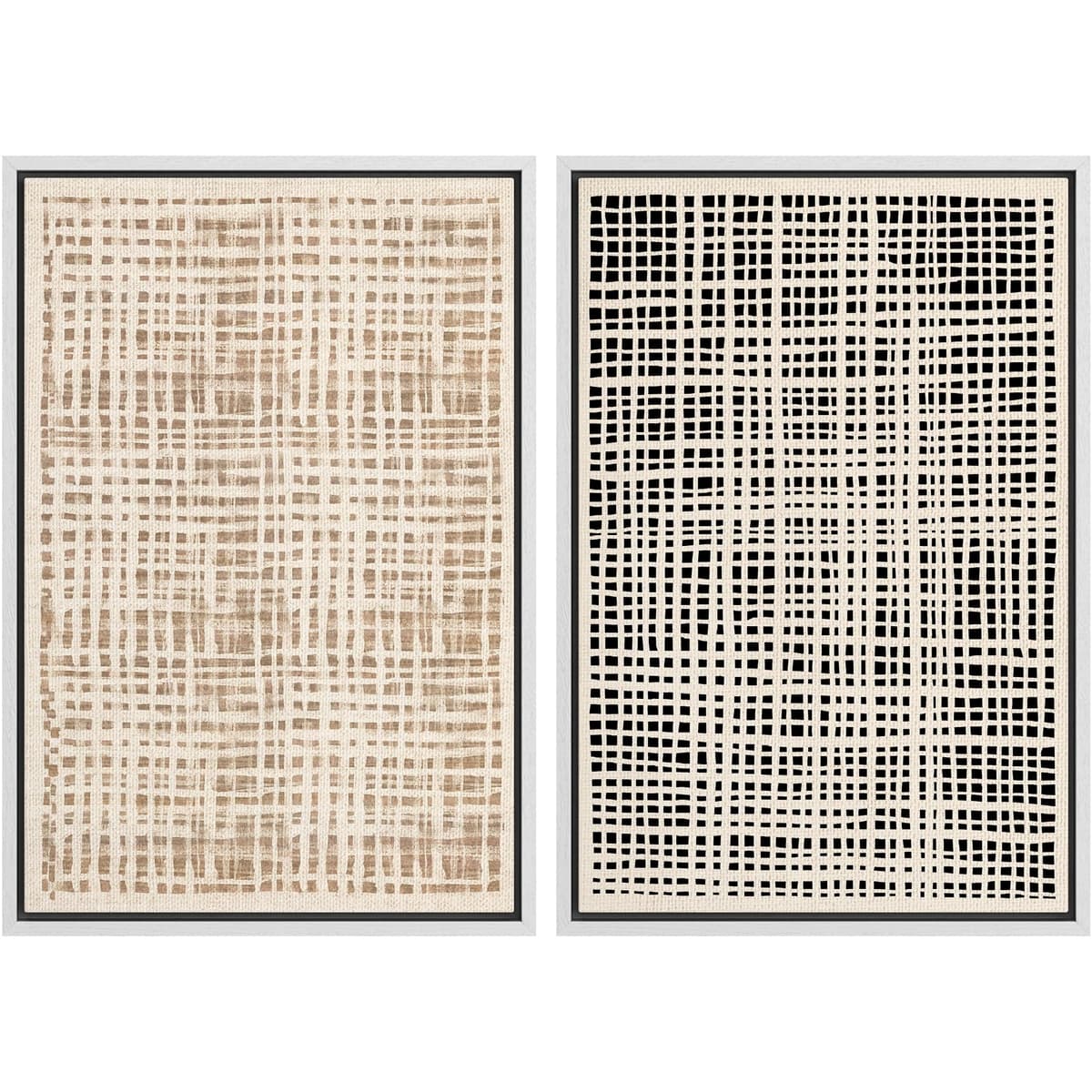 SIGNWIN Framed Canvas Print Wall Art Abstract Wave Pattern Modern Art Minimalist Neutral Decor for Living Room, Bedroom, Office - 16"x24"x2 Natural — view 136