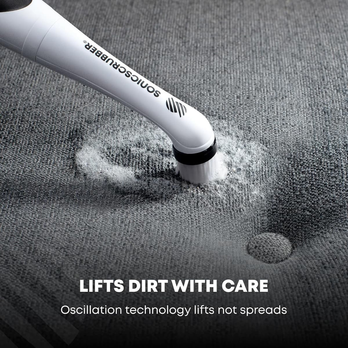 SONICSCRUBBER SonicScrubbers Sonic Scrubber Oscillating Cleaning Tool for the Kitchen and Bathroom, Grout, White — view 3