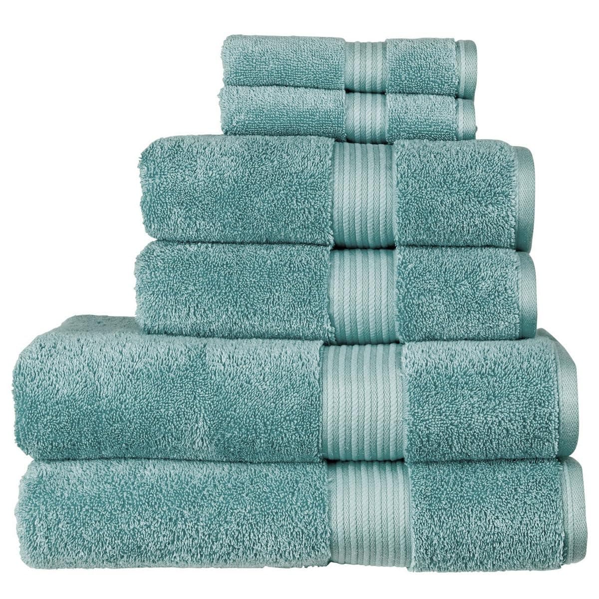 Christy Supreme Hygro 2 Hand Towels Set | Mineral Blue | 100% Luxury Supima Cotton | Ultra Soft | Super Absorbent | 650GSM | Plush and Long Lasting — view 125