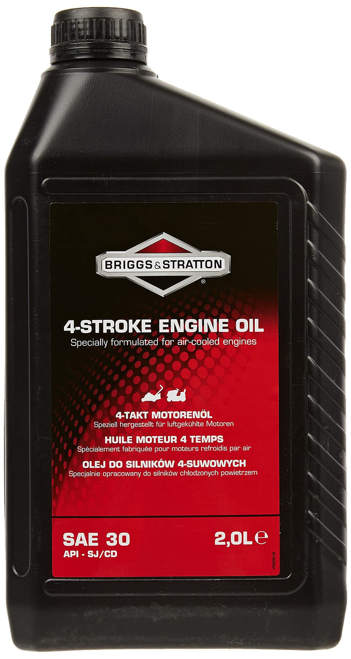 Briggs & Stratton 100004E 4-Stroke Lawn Mower Engine Oil SAE30, 500ml, Black, 0.5 Litre — view 6