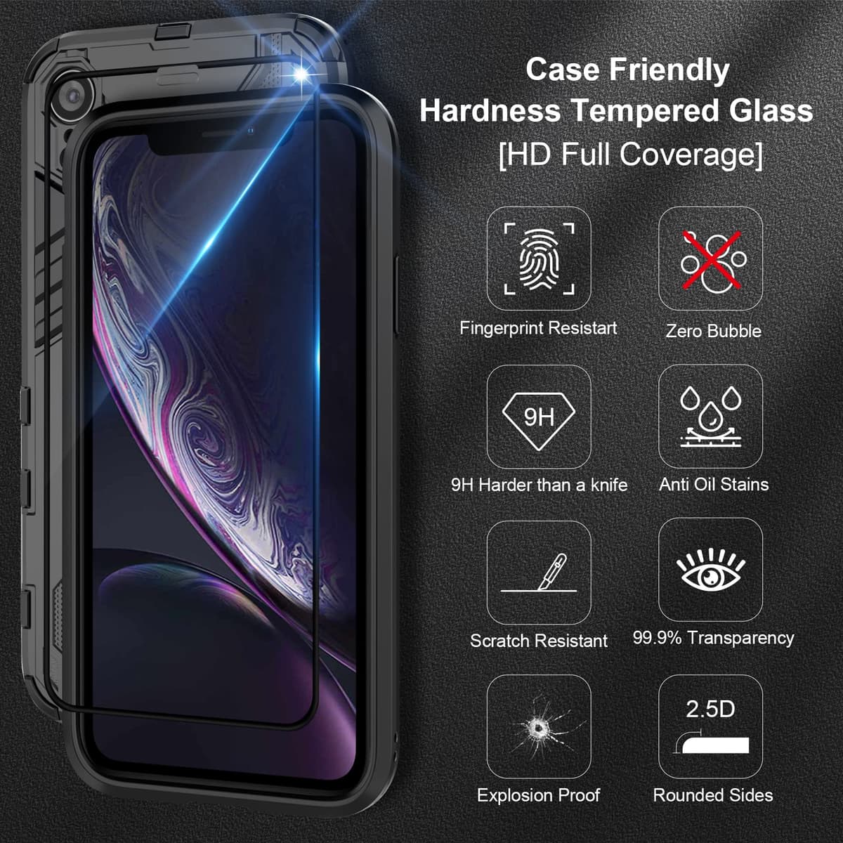 Funda para CMF Phone 2 Pro, Carcasa Antigolpes con Soporte anular metálico, Case Protectora de Grado Militar, Negro — view 576