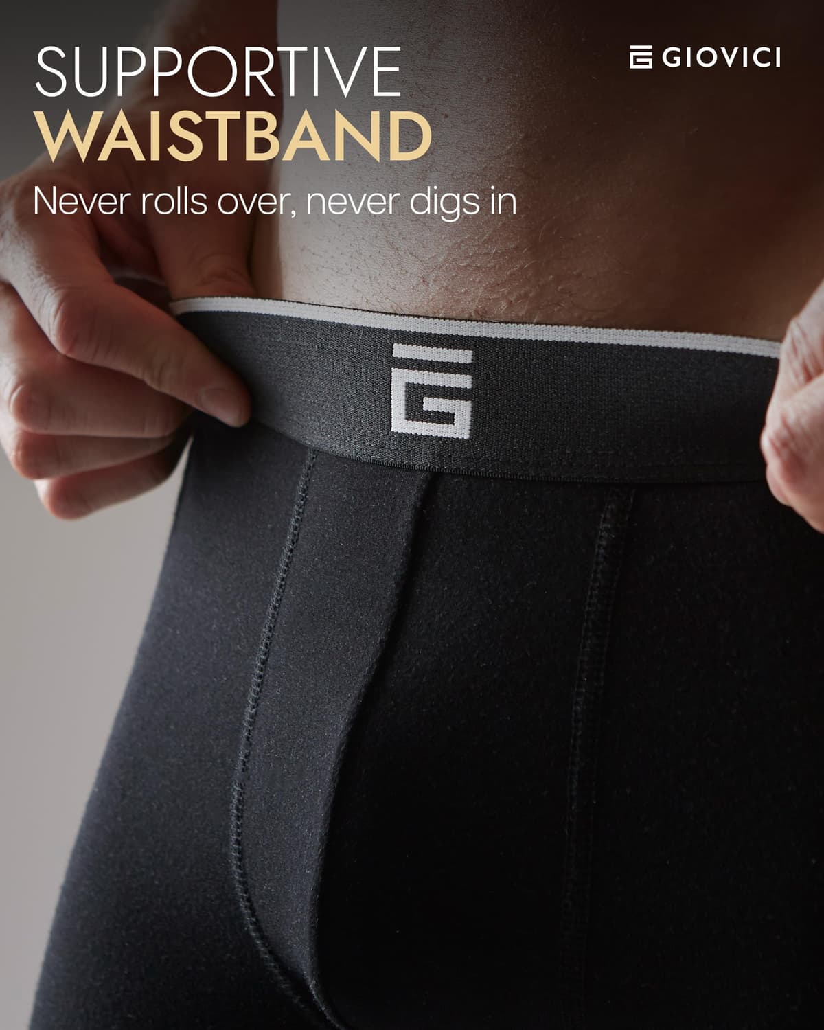 Giovici Mens Boxers Bamboo Anti Chafing Soft Comfortable Boxer Briefs Longer Leg - Boxer Shorts Multipack - Moisture Wicking Technology — view 7