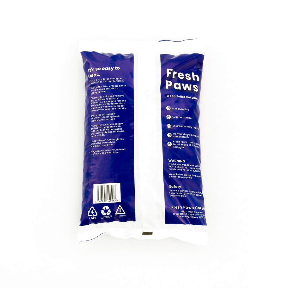 Fresh Paws Premium Wood Pellet Cat Litter, 30 L — view 2