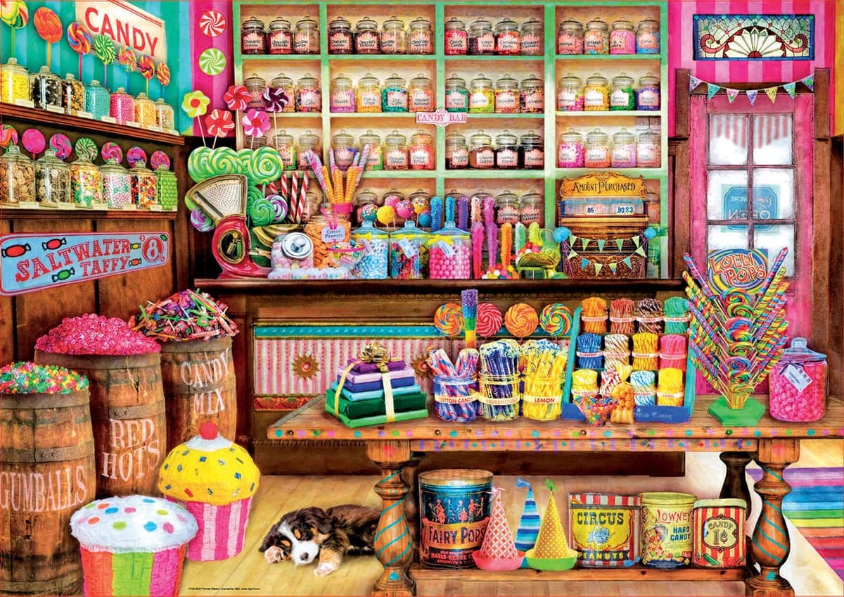 Educa - Puzzle de 1000 Piezas para Adultos | Tienda de Dulces. Incluye Pegamento Fix Puzzle. A Partir de 14 años (17104) — view 2