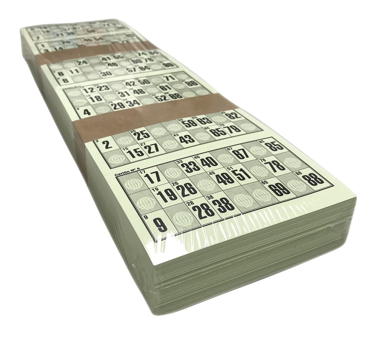 Genérico 960 Cartones de Números Troquelados para Bingo Tradicional de 90 Bolas (Verde) — view 3