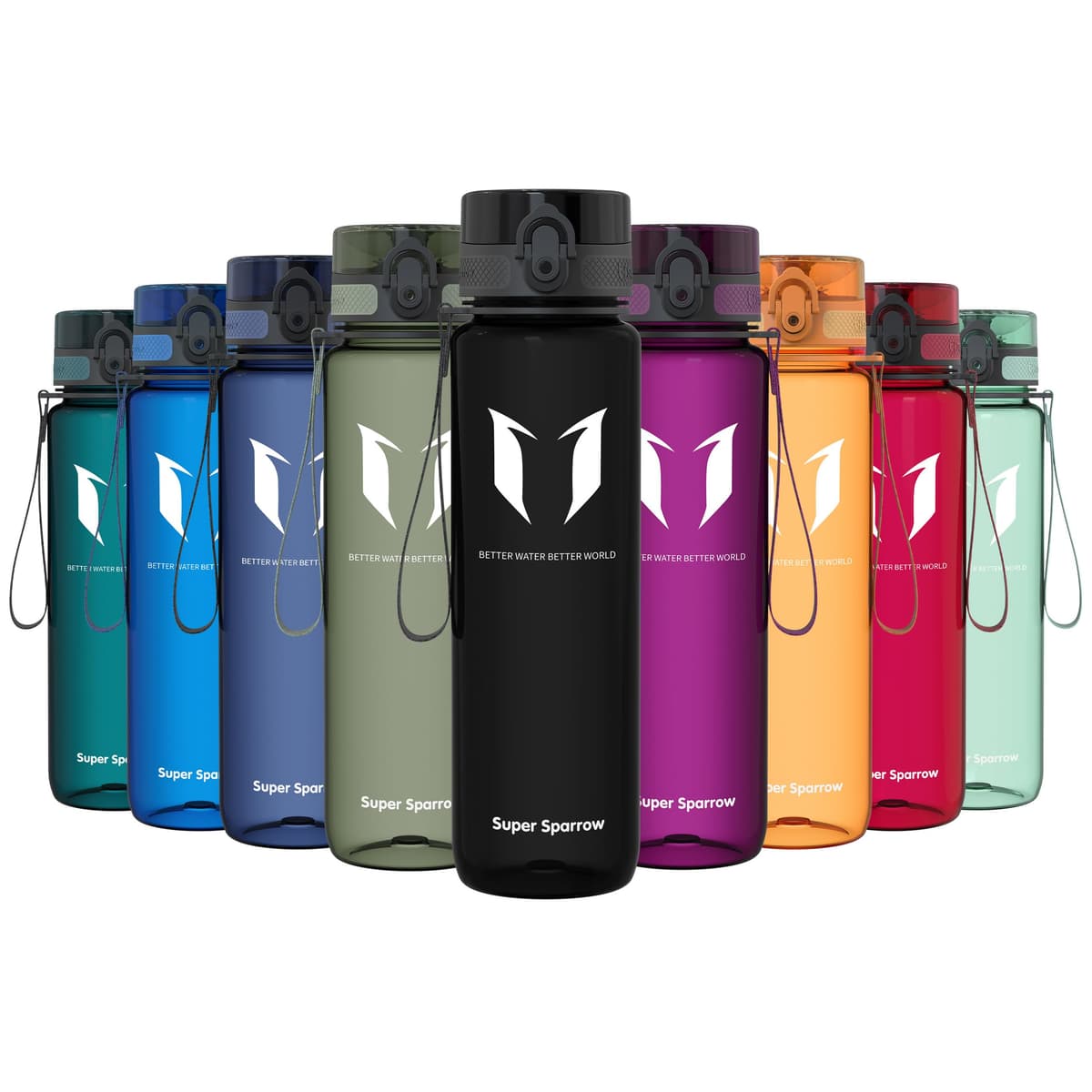 Super Sparrow Botella de Agua Deportiva -350ml & 500ml & 750ml & 1000ml - Sin BPA — view 98