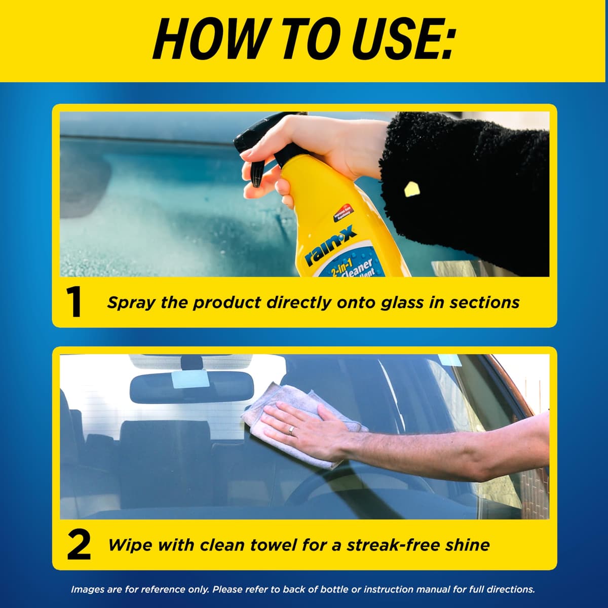 Rain-X 2-in-1 Glass Cleaner + Rain Repellent – Streak-Free Shine & Advanced Water Beading – Helps Protect Against Rain, Snow, Ice & Insects – Quick & Easy Spray Application – 500ml — view 4