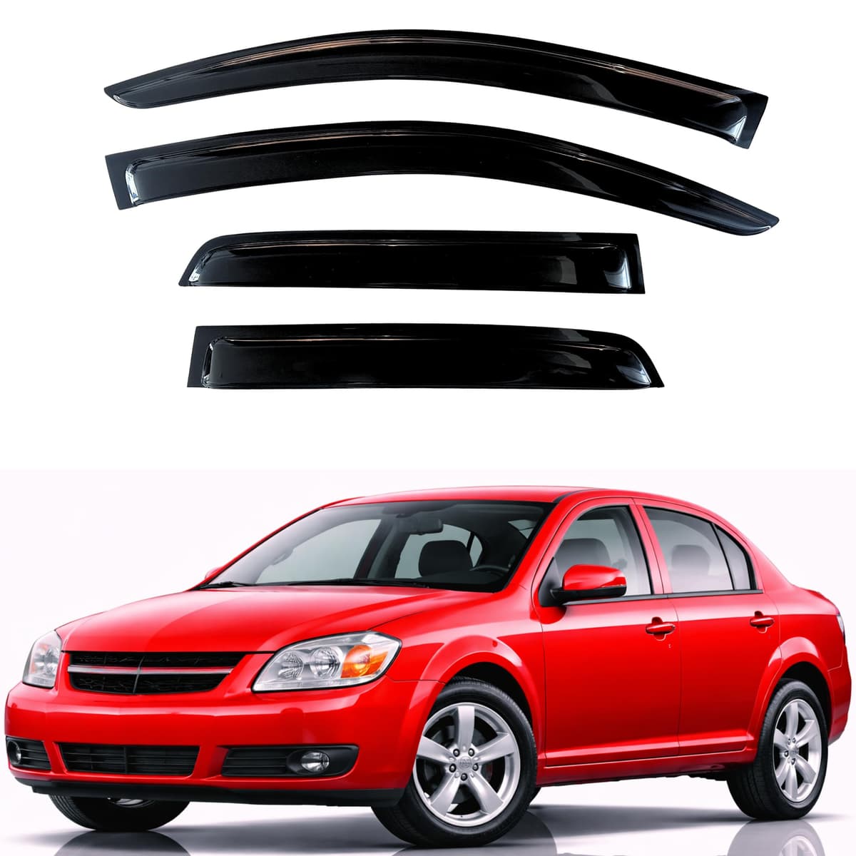 KPY Rain Guards Fit for 2006-2013 Lexus IS250 IS350, Out-Channel Window Visors Vent Wind Deflectors 4PC, Car Accessories for 06-13 Lexus is Series — view 122
