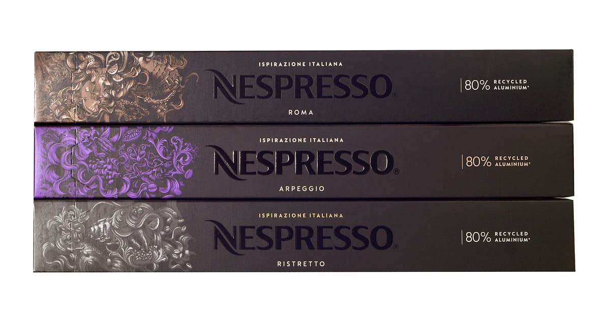 Nespresso Vertuo Double Espresso Selection Long Expiry Coffee Pods Capsules Chiaro Scuro 20 Pods 2 Sleeves — view 23