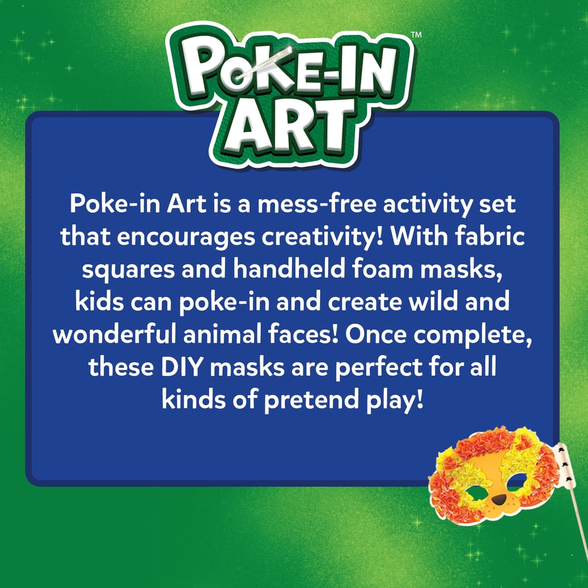 Skillmatics Poke-in Art - Animal Masks, Mess-Free Fun for Kids, DIY Sewing Craft Kits, Creative Activity, Gifts for Girls & Boys Ages 4, 5, 6, 7, 8, 9 — view 8