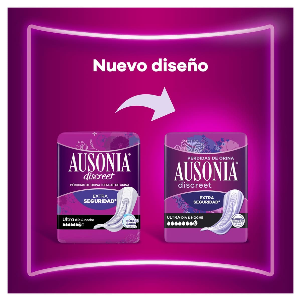 Ausonia Discreet Compresas Maxi Noche, Pack de 48, Para Pérdidas De Orina Para Mujer, Extra Segura Y Discreta — view 5