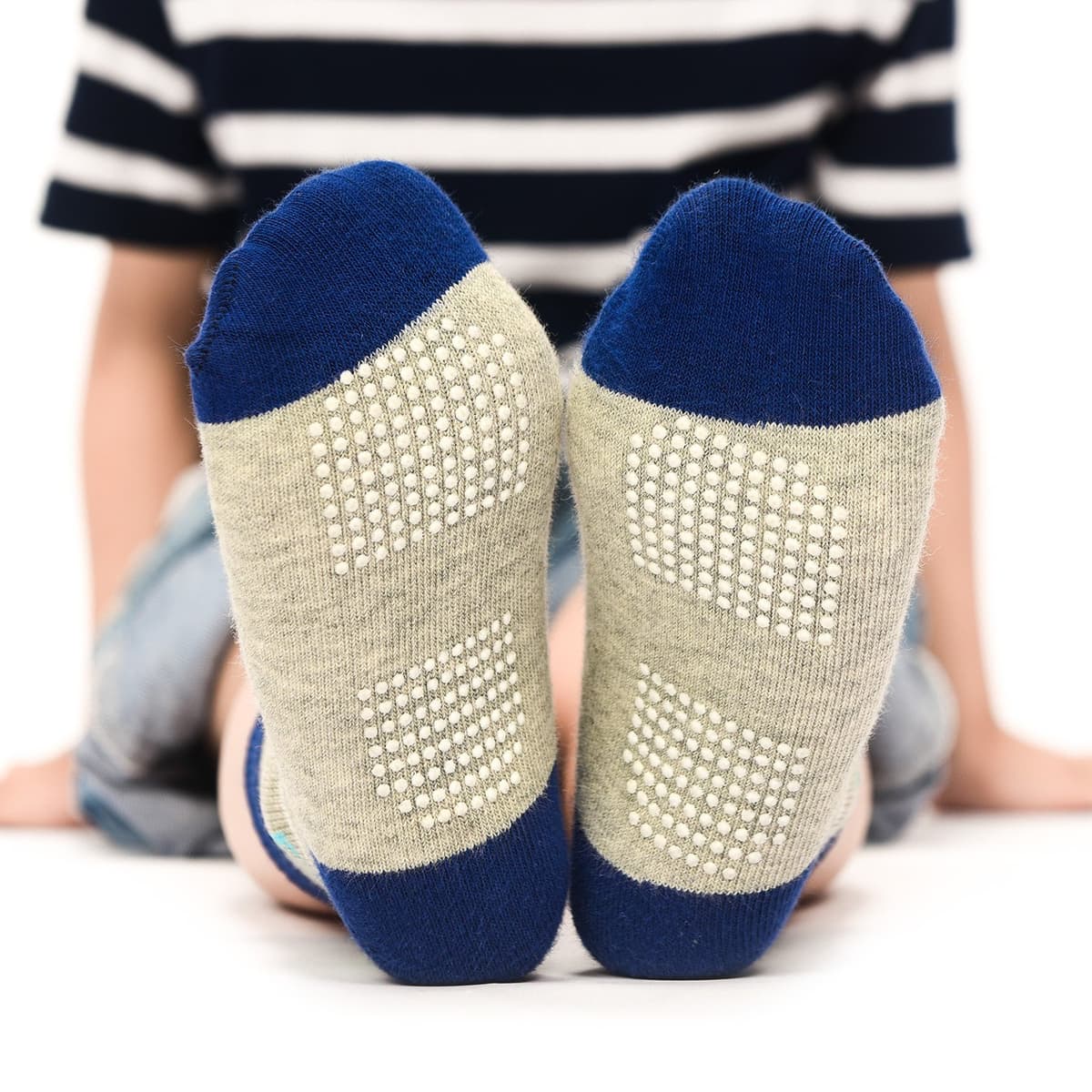 12 Pares para Algodón Niños Pequeños Antideslizantes Calcetines, Algodón Calcetines Antideslizantes para Niños — view 2