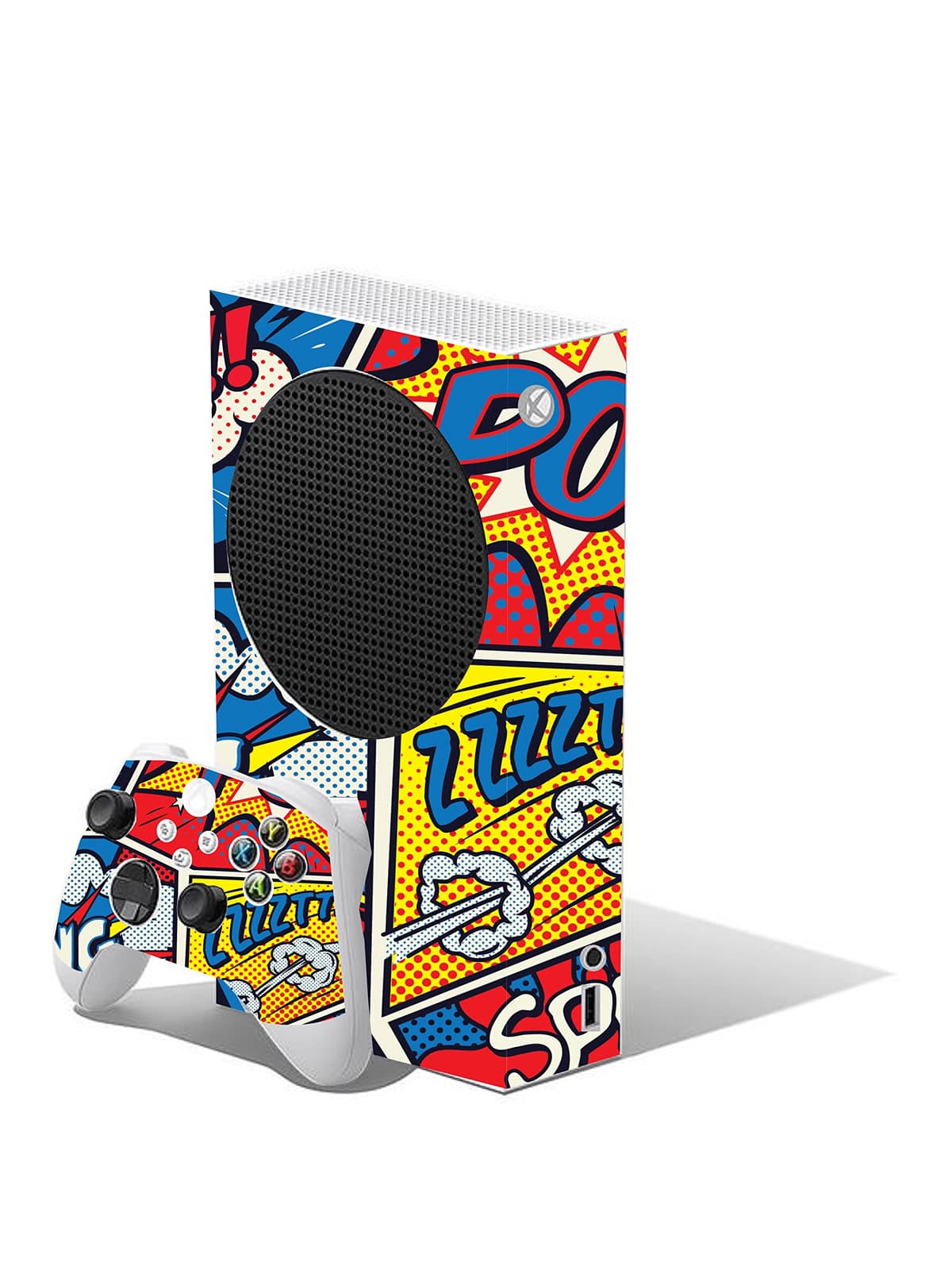 Football Custom Vinyl Skins for Xbox Series S, Wrap Decal Cover Stickers for Xbox Series S Console Controller (Football) — view 3