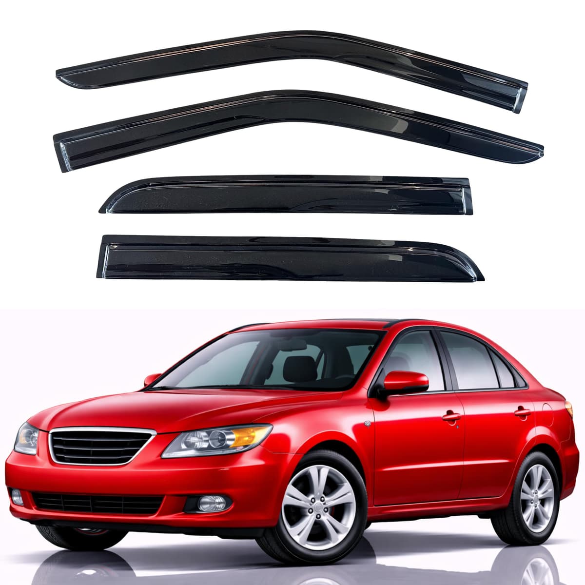 KPY Rain Guards Fit for 2006-2013 Lexus IS250 IS350, Out-Channel Window Visors Vent Wind Deflectors 4PC, Car Accessories for 06-13 Lexus is Series — view 258